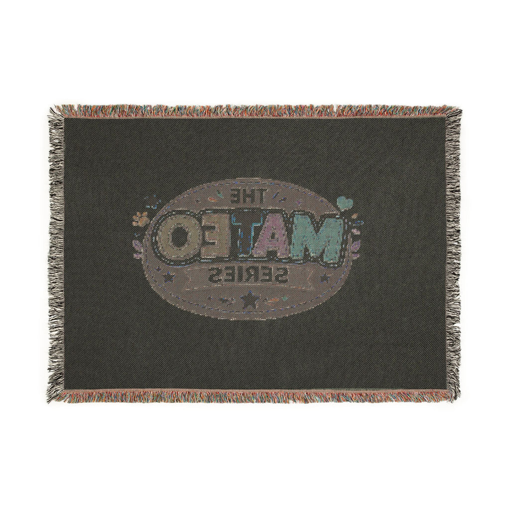 The Mateo Series Woven Throw Blanket — Cozy Retro Kids’ Logo Blanket
