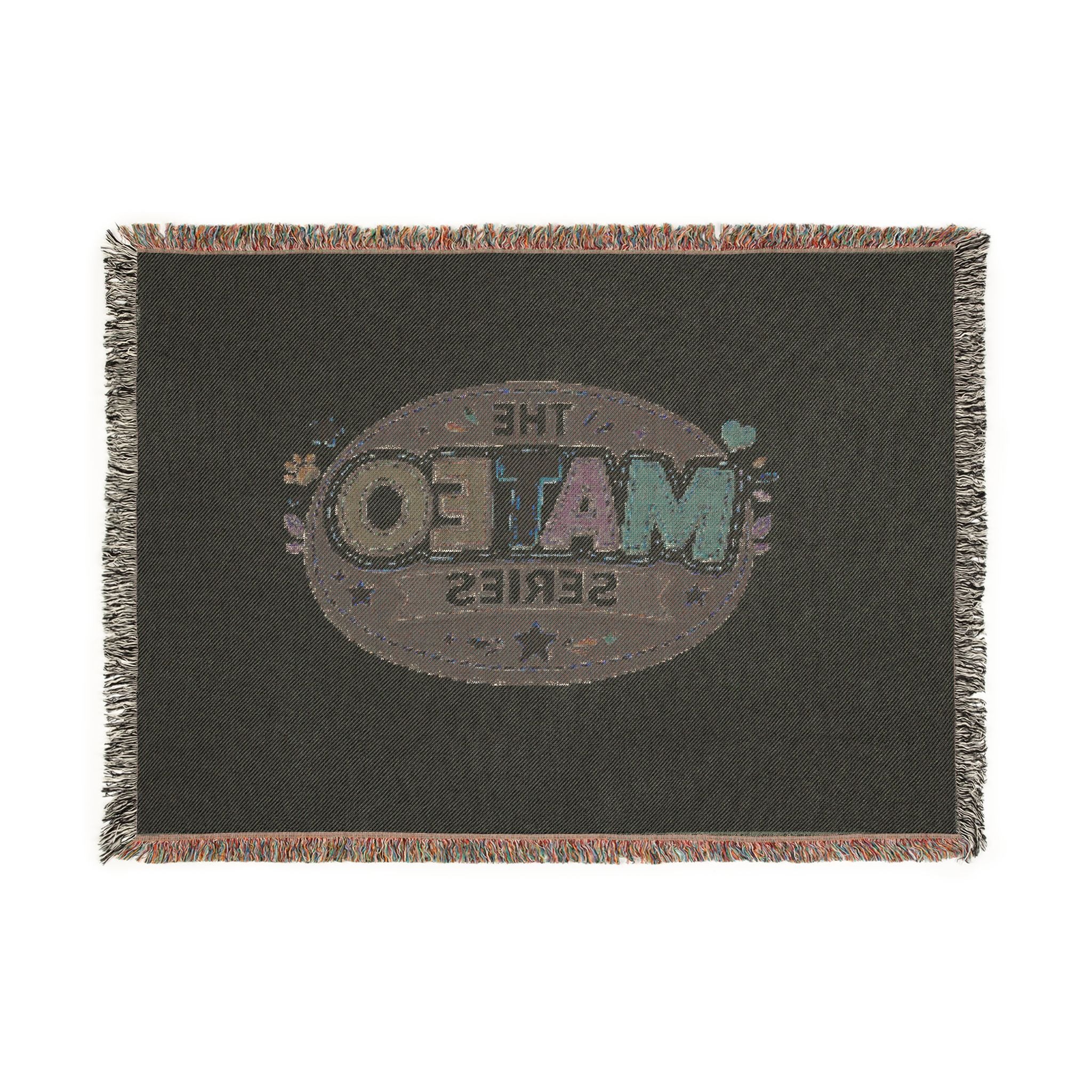 The Mateo Series Woven Throw Blanket — Cozy Retro Kids’ Logo Blanket