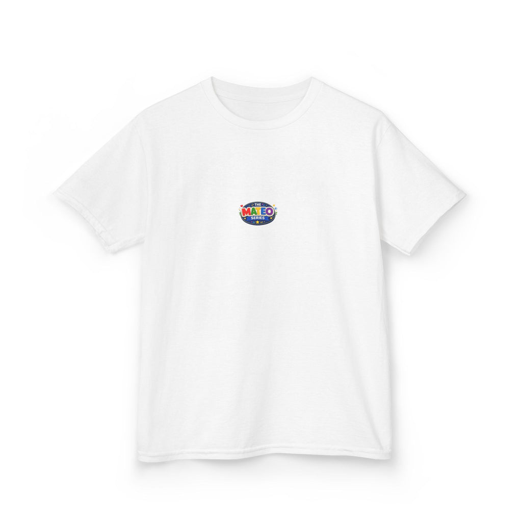 Kids T-Shirt — Colorful 'WORLD' Retro Badge Graphic
