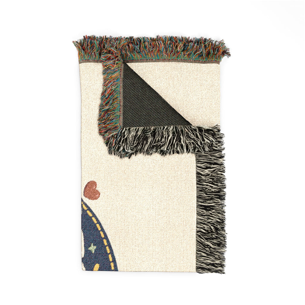 The Mateo Series Woven Throw Blanket — Cozy Retro Kids’ Logo Blanket