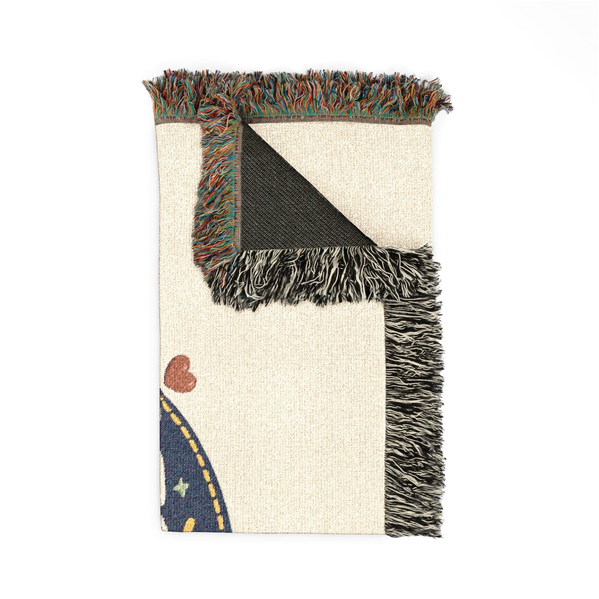 The Mateo Series Woven Throw Blanket — Cozy Retro Kids’ Logo Blanket